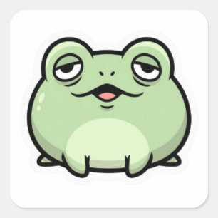 Autocollant Mème Grenouille Mignonne Grenouille