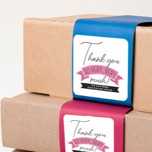 Autocollant Merci – Branding pour Petites Entrepri