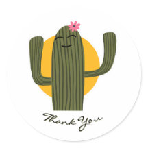 Autocollant Merci Cactus