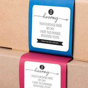 Autocollant Merci Hourra – Branding pour Petite En