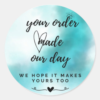 Autocollant Merci - Votre Commande Nous A Fait Pla