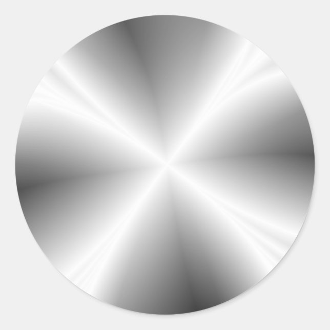 Autocollant métallique en argent Faux (Devant)