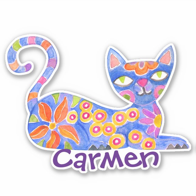 Autocollant mexicain Alebrije Vinyl personnalisé - (Devant)