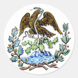 Autocollant mexicain d'aigle d'or