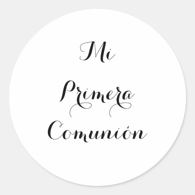 Autocollant Mi Primera Comunión (Devant)