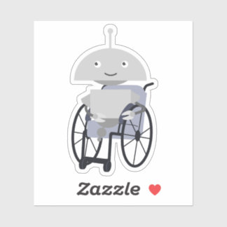 Autocollant Mia en fauteuil roulant