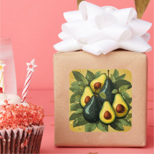 Autocollant mignon avocats