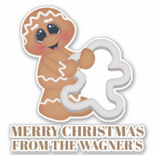 Autocollant mignon de bidon de biscuit de cuisson