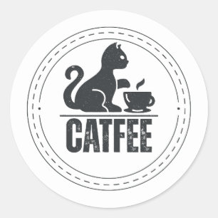 Autocollant Minimal Amoureux de Chat restez paws