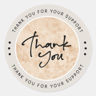 Autocollant minimaliste Merci pour votre soutien