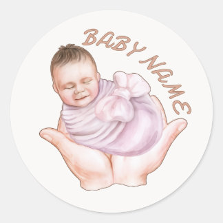 Autocollant minimaliste pour enveloppe de bienvenu