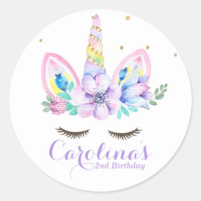 Autocollant monochrome aquarelle (Devant)