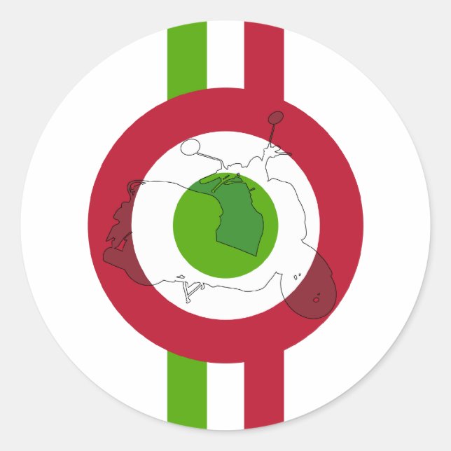 Autocollant Mood Scooter Rétro (Devant)