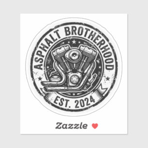 Autocollant Moteur Vintage Asphalt Brotherhood