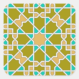 Autocollant motif géométrique islamique