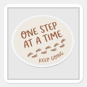 Autocollant Motivationnel Empreinte Minimaliste