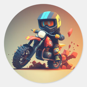 Autocollant motocross Dirt Bike
