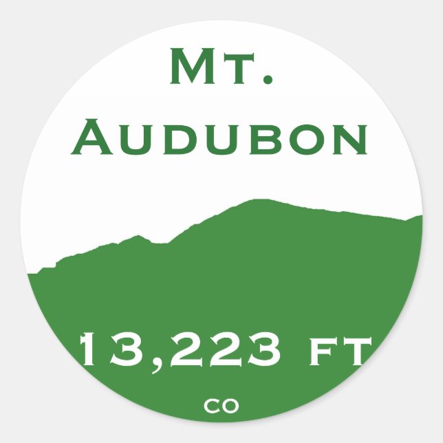 Autocollant Mt. Audubon (Devant)