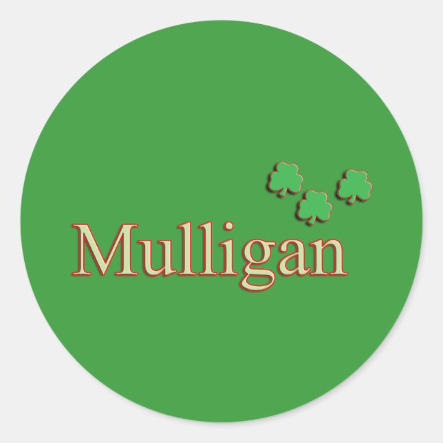 Autocollant Mulligan (Devant)