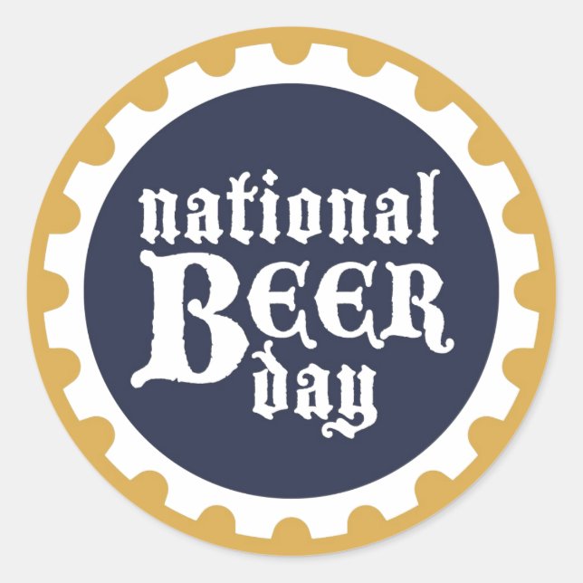 Autocollant national de la fête de la bière (Devant)