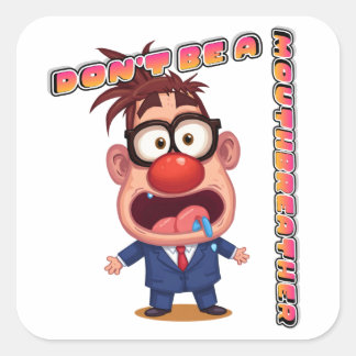 Autocollant Ne soyez pas un respirateur buccal (sa