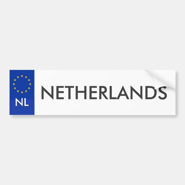 Autocollant néerlandais de carte grise (Devant)