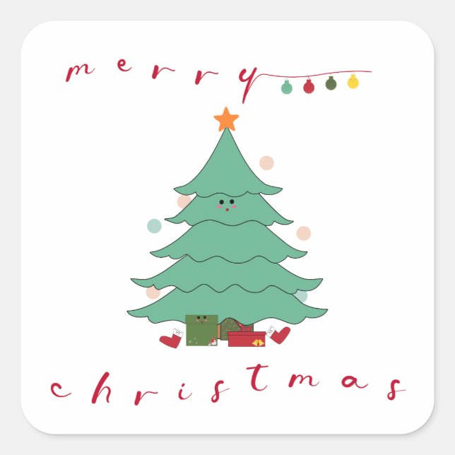 Autocollant Noël Kawaii  (Devant)