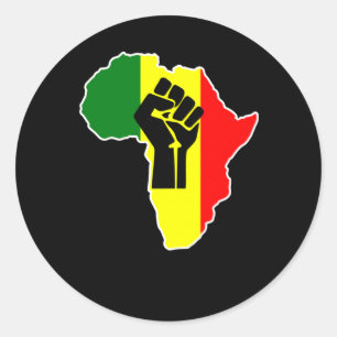 Autocollant noir africain