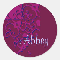 Autocollant Nom II du concepteur d'abbaye