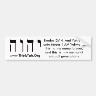 Autocollant nommé saint de Bumber