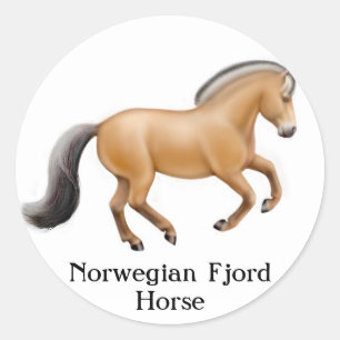 Autocollant norvégien du fjord