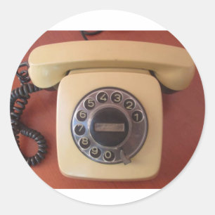 Autocollant nostalgique de téléphone indien des an