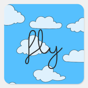Autocollant Nuage Ciel Volant Mignon