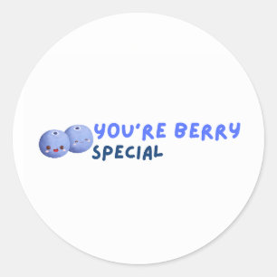 Autocollant nutritionniste ou diététiste Berry Pun