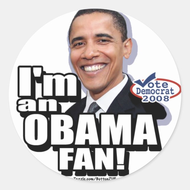 Autocollant Obama Fan (Devant)