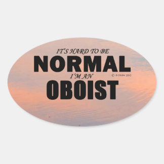 Autocollant Oboiste Normal