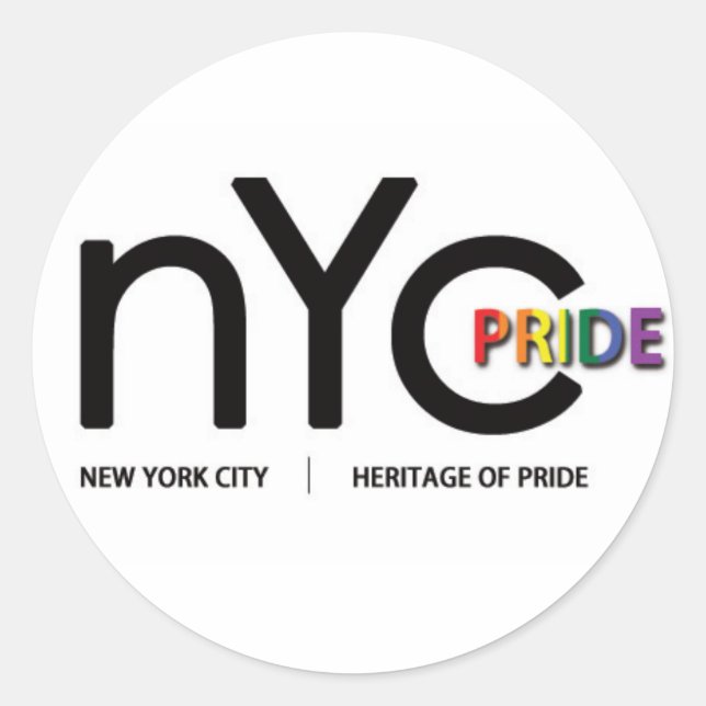 Autocollant officiel de la NYC Pride (Devant)