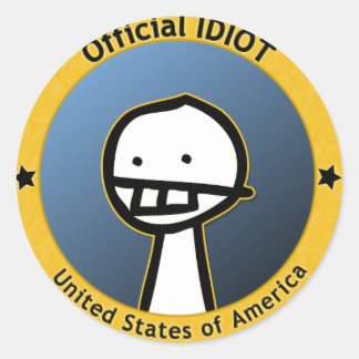 Autocollant officiel Idiot
