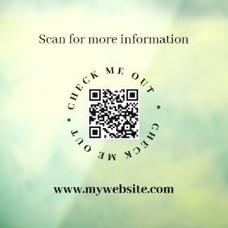 Autocollant opaque pour fenêtre avec code QR