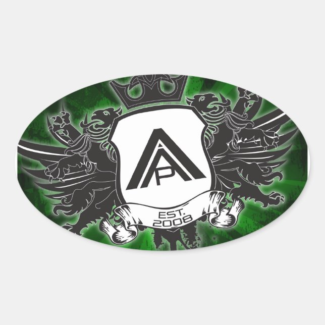 Autocollant ovale (Devant)