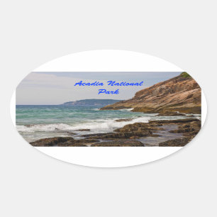 Autocollant ovale Acadia Shore