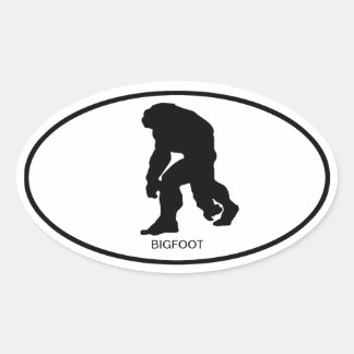 Autocollant ovale Bigfoot
