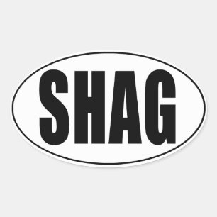 Autocollant ovale de pays Euro Shag