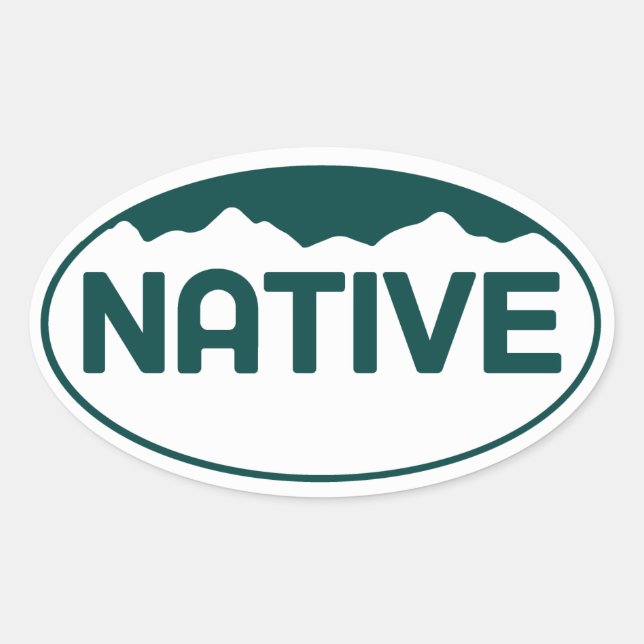 Autocollant ovale du Colorado (Devant)
