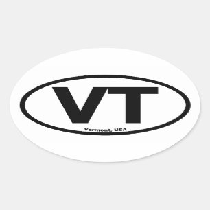 Autocollant ovale du Vermont