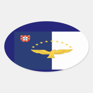 Autocollant ovale style européen Açores*