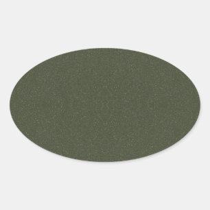 Autocollant ovale vert mousse texturé – Personnali