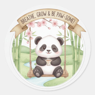 Autocollant Panda Mignon