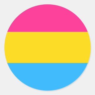 Autocollant Pansexual de cercle de fierté