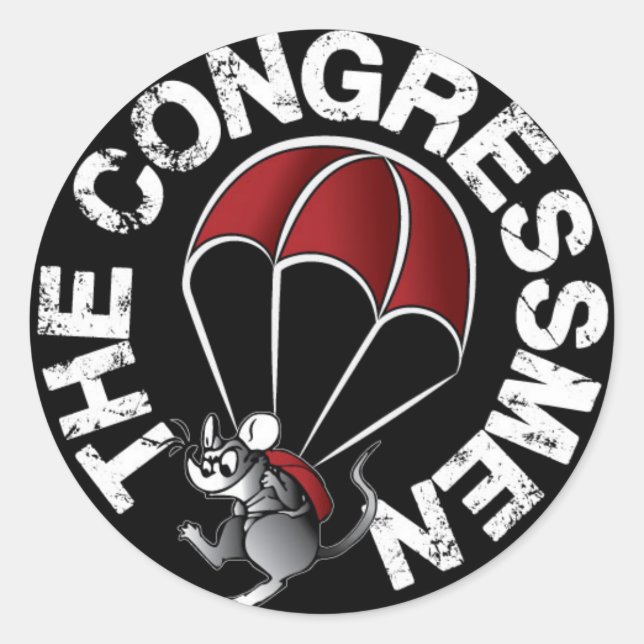 Autocollant "Parachute Mouse" (Devant)